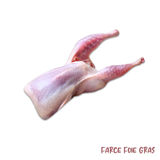 Caille Crue Farcie au Foie Gras 190gr