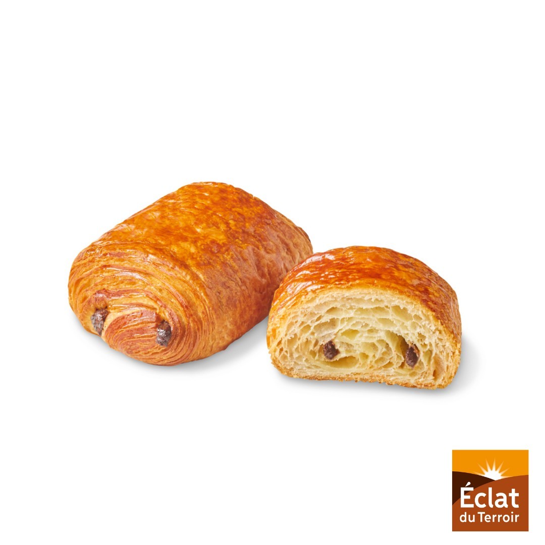 Pain au chocolat beurre fin éclat de terroir