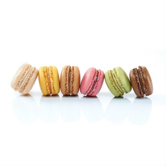 Assortiment de 6 macarons classique surgelés