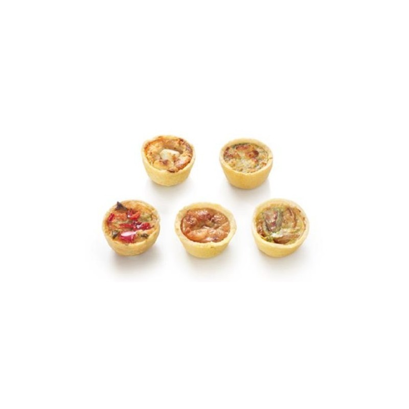 Assortiment de mini quiches classique surgelées