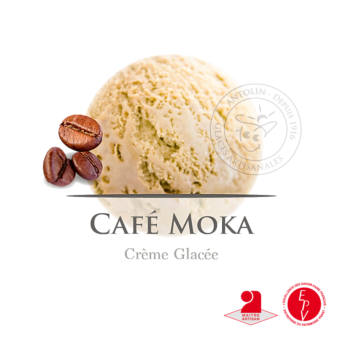 Crème glacée café Moka de la maison Antolin