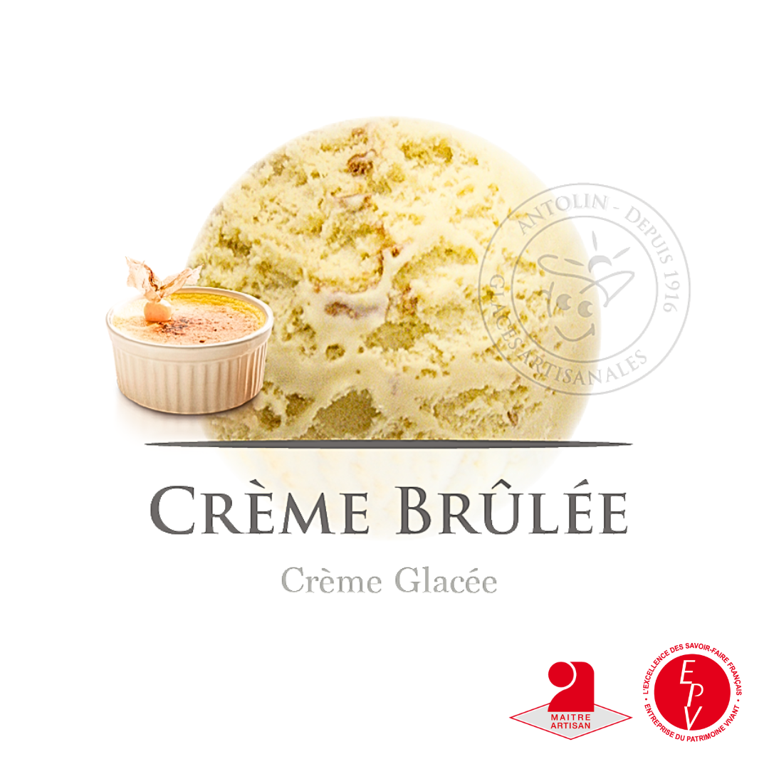 Crème glacée crème brulée de chez Antolin