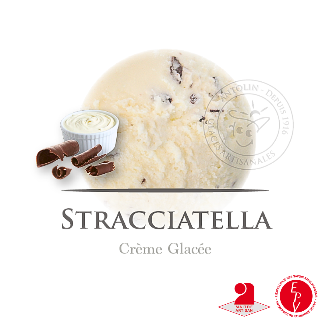 Crème glacée Stracciatella de chez Antolin