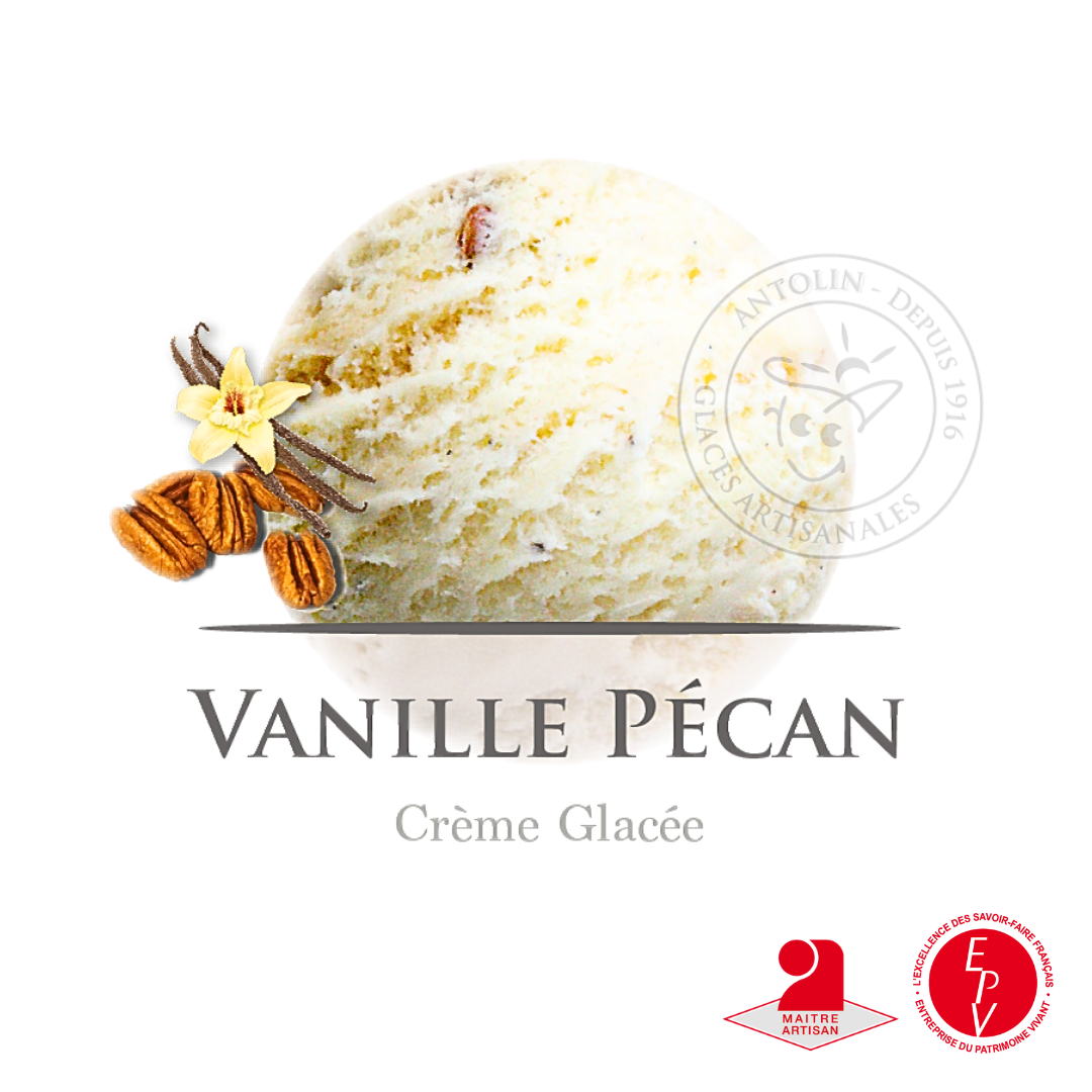 Crème glacée vanille pécan de chez Antolin