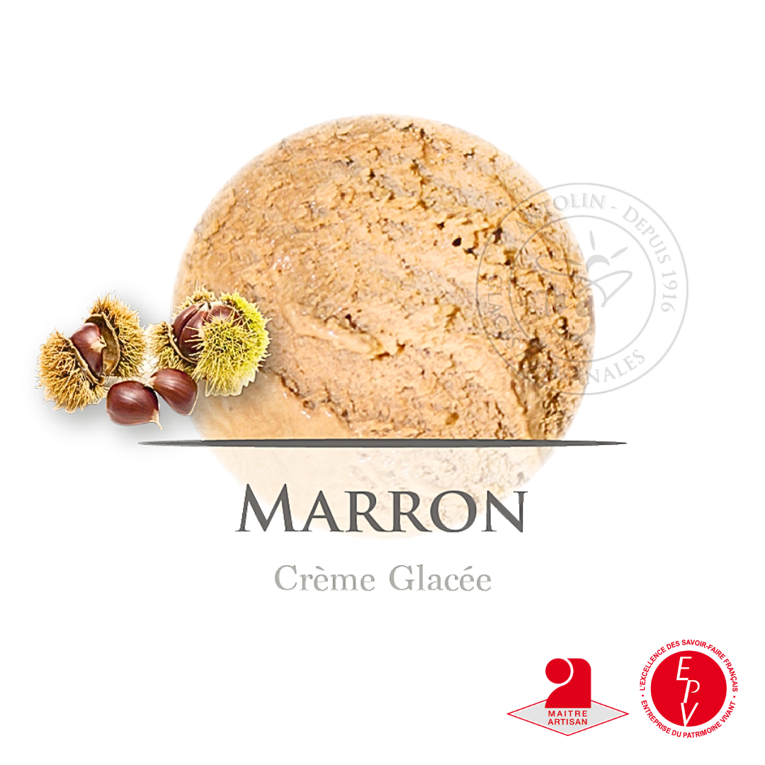 Crème glacée aux marrons de la maison Antolin