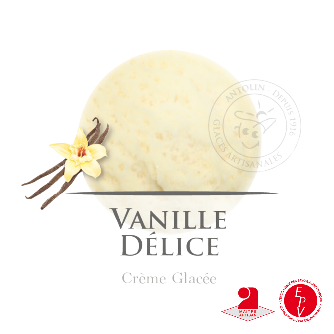 Crème glacée Vanille Bourbon maison Antolin