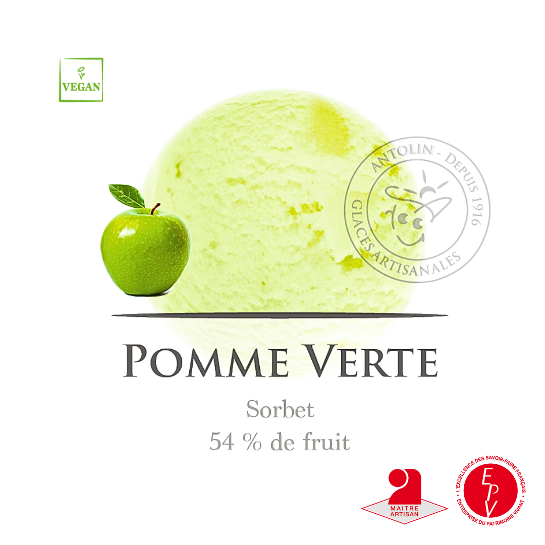 Sorbet à la pomme verte de la maison Antolin