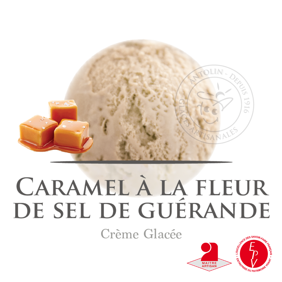 La crème glacée saveur caramel 2.5L