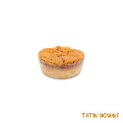 Mini tarte tatin garnie d'oignons de 20gr