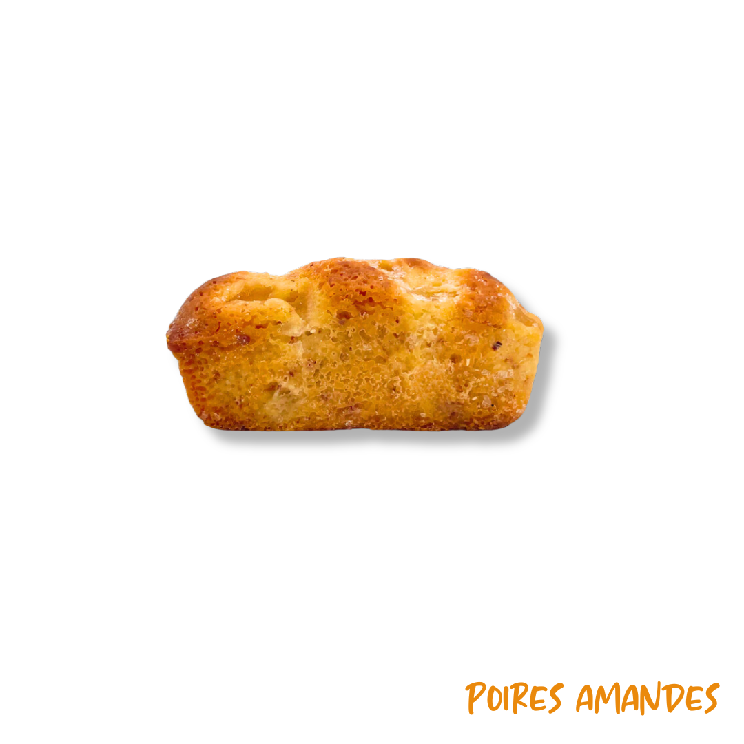 Financier lingot aux poires et amandes  30gr