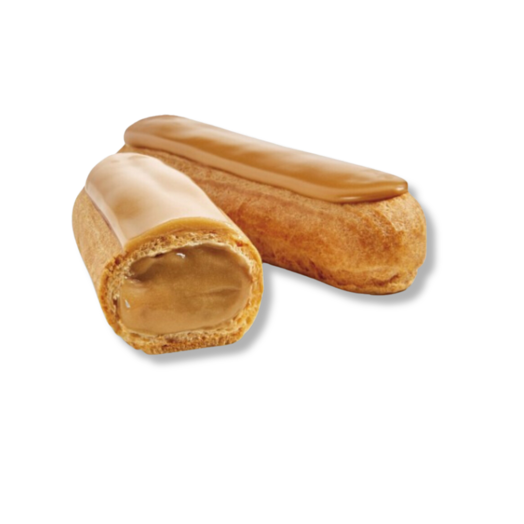 Eclair garni d'une crème pâtissière au café