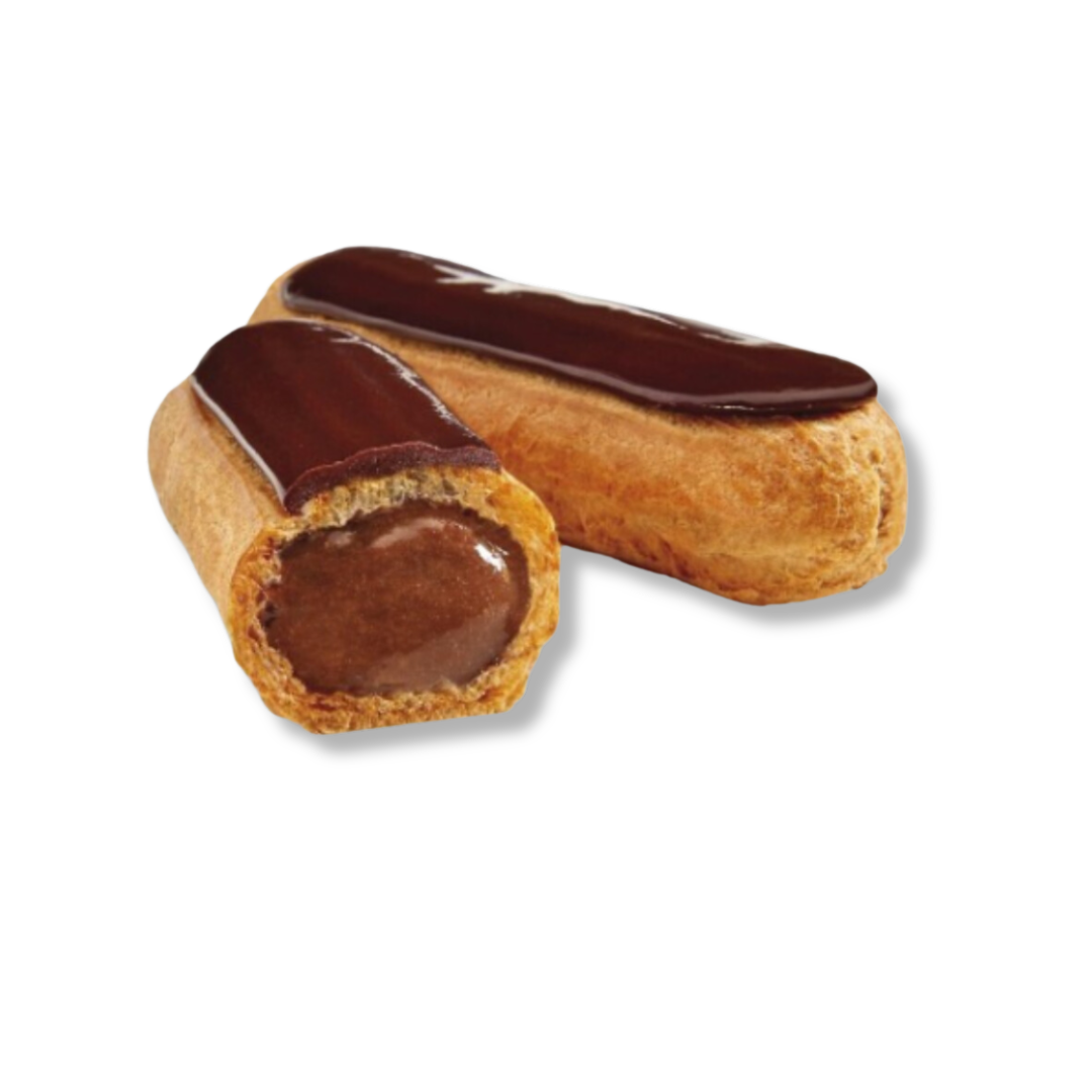 Eclair garni d'une crème pâtissière chocolat