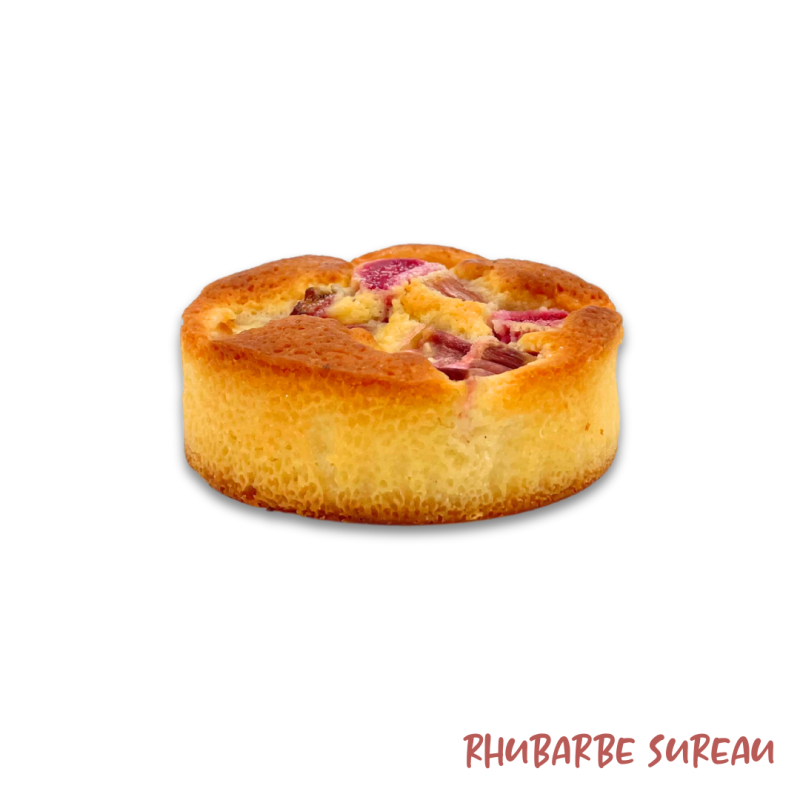 Financier à la rhubarbe et fleur de sureau de 80gr