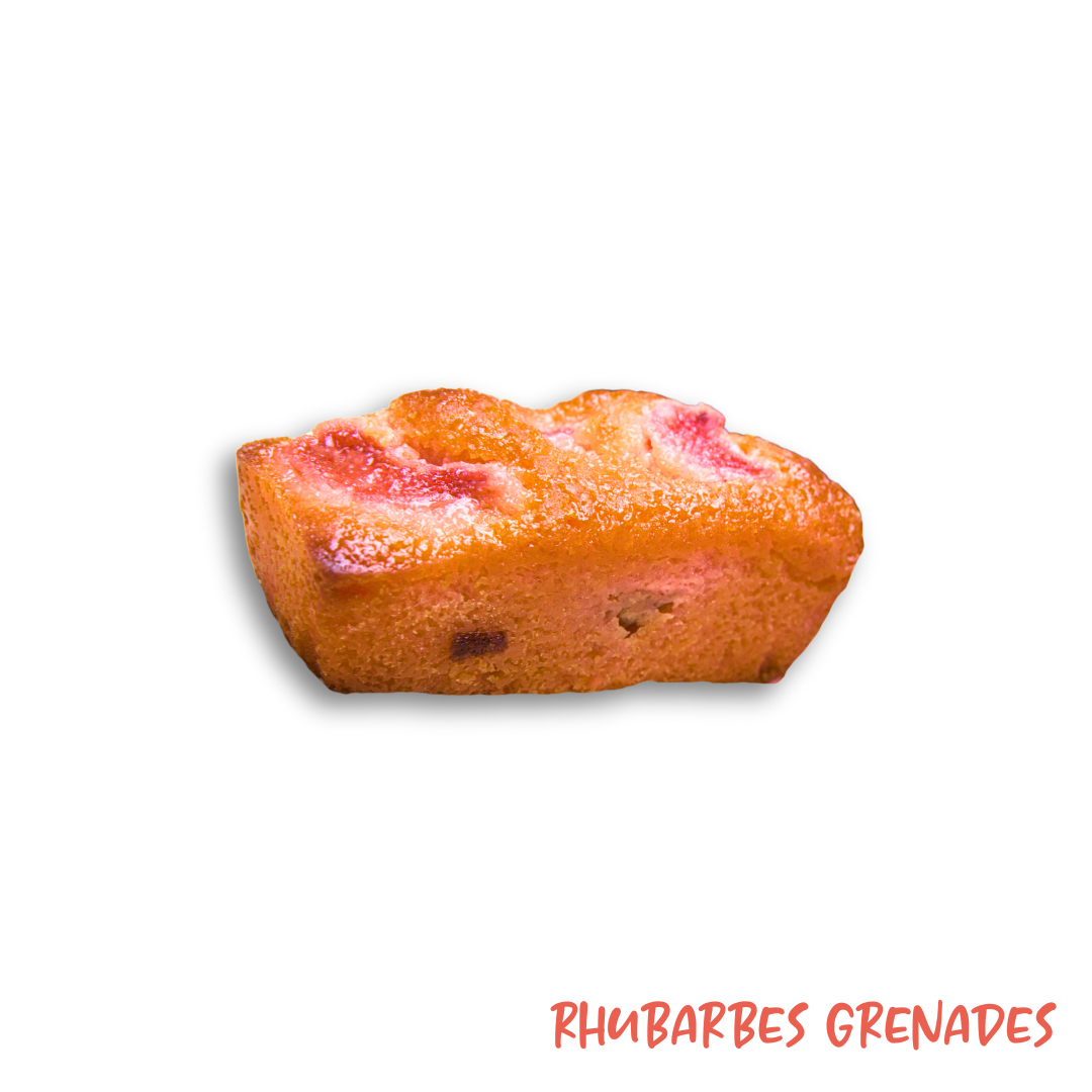 Petit four sucré, lingot rhubarbe grenade 30gr