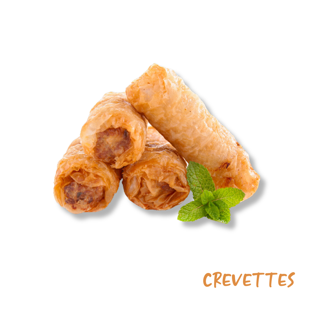 Nems aux Crevettes en galette de riz surgelés