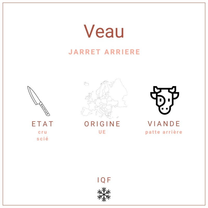 Jarret de veau blanc arrière origine UE