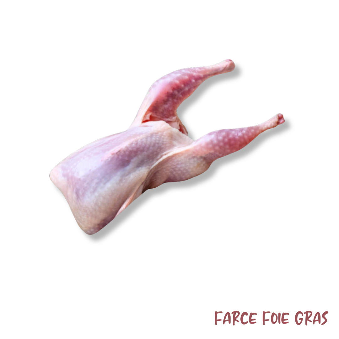 Caille Crue Farcie à la Dinde et au Foie Gras