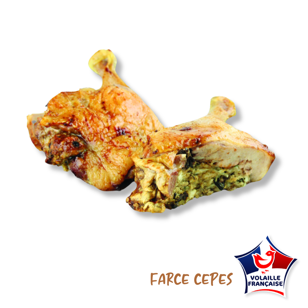 Cuisse de canard farcie aux cèpes de 250gr